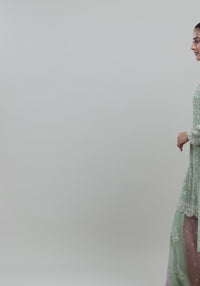 Gracious Pista Green Stitched Suit